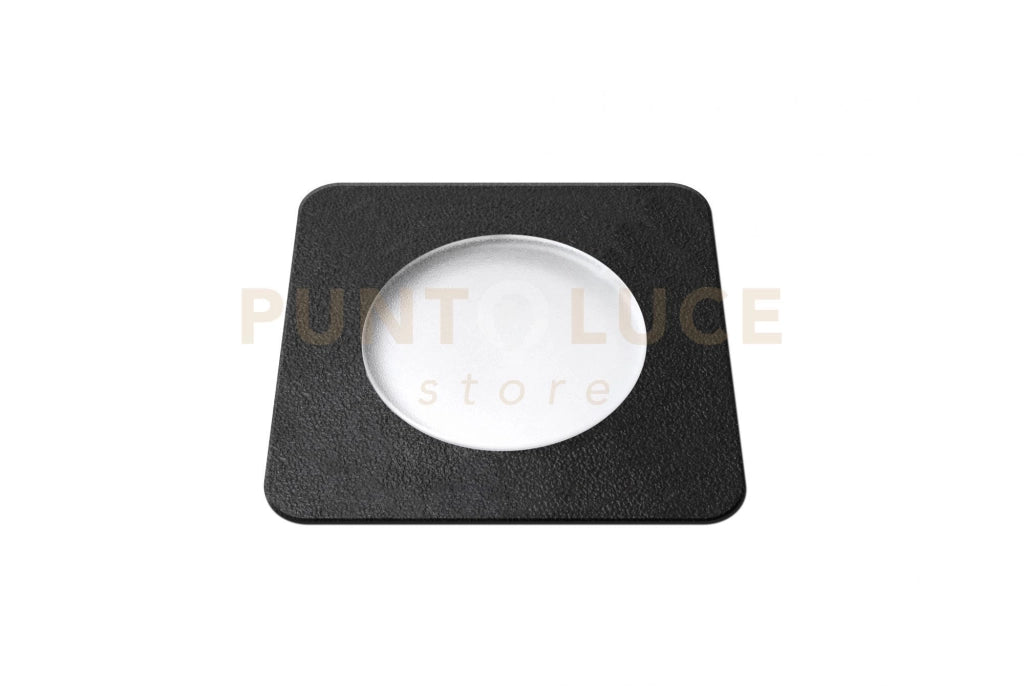 CAPRI CALPESTABILE INCASSO QUADRATA 16 CM 1 LUCE ATTACCO GX53 DIFFUSA NERO IP67 LAMPADINA LED 10W CCT INCLUSA