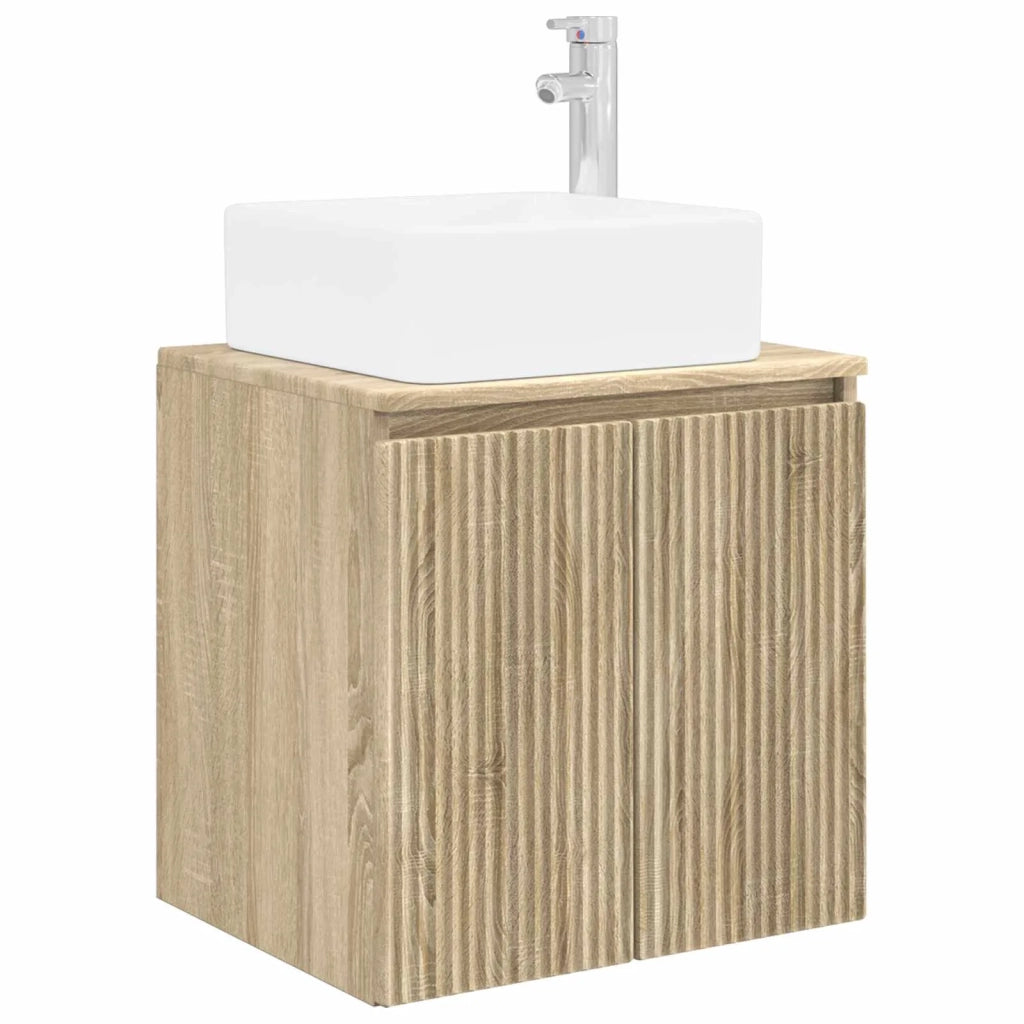 Set di Armadi da Bagno 4 pz Rovere Sonoma Legno ingegnerizzato 3406425