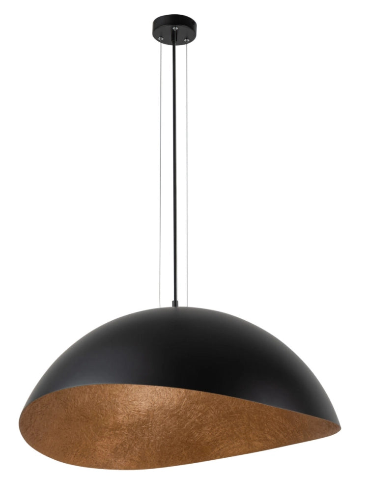 Lampada a sospensione Solaris Sigma nero/rame Ø89 E27