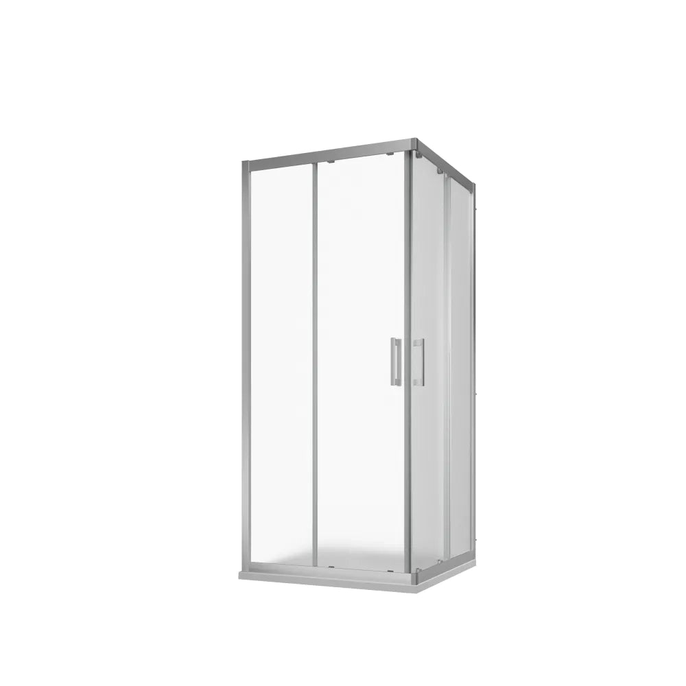 Box doccia 80x120 cm apertura angolare due ante scorrevoli vetro opaco h180 | Java