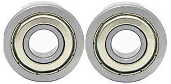 Lavette Lagers a Guscio Profondo - 608ZZ - 8mm x 22mm x 7mm - Laviatori per Trasmissioni Meccaniche - Laviatori a Guscio Profondo - Adatto per pattini - Nero 2 pezzi - Parti per trasmissioni meccaniche