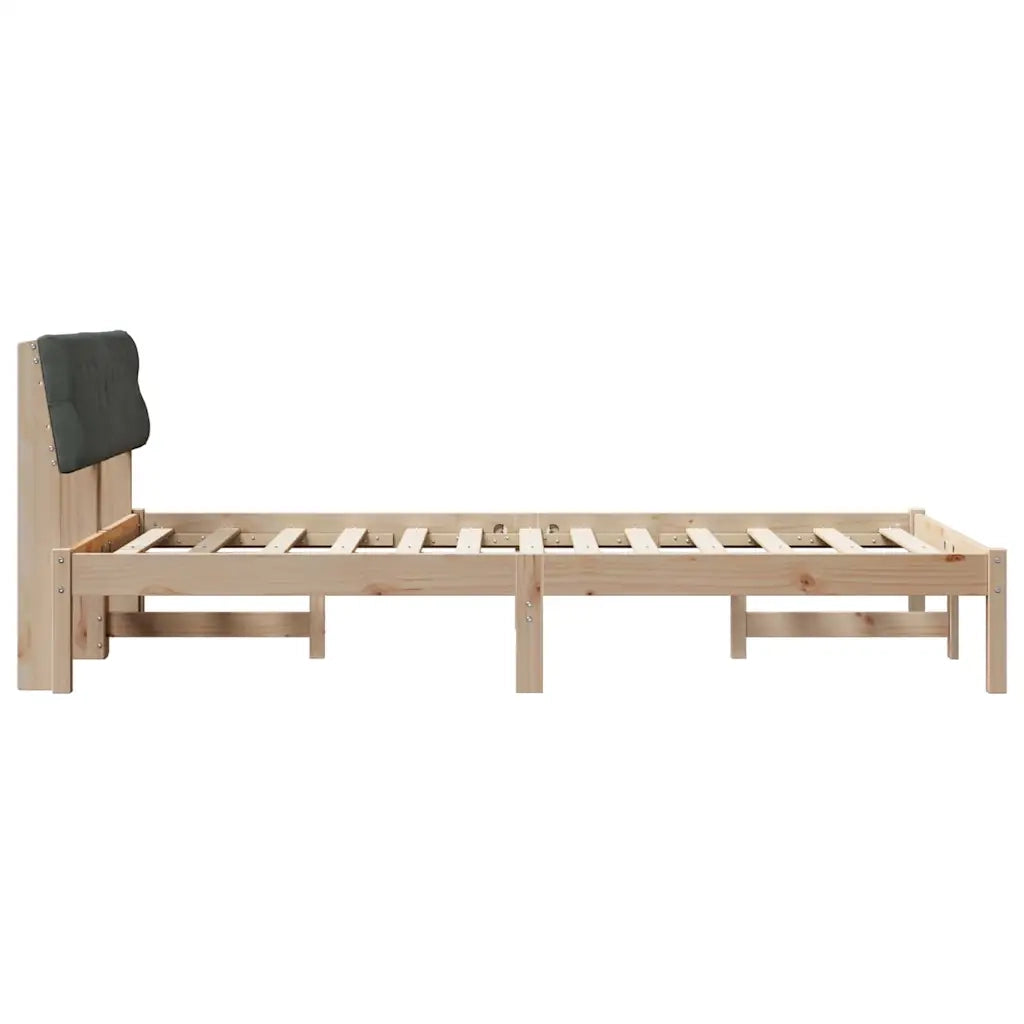 Struttura del letto-Giroletto marrone e grigio scuro 120 x 190 cm 679344