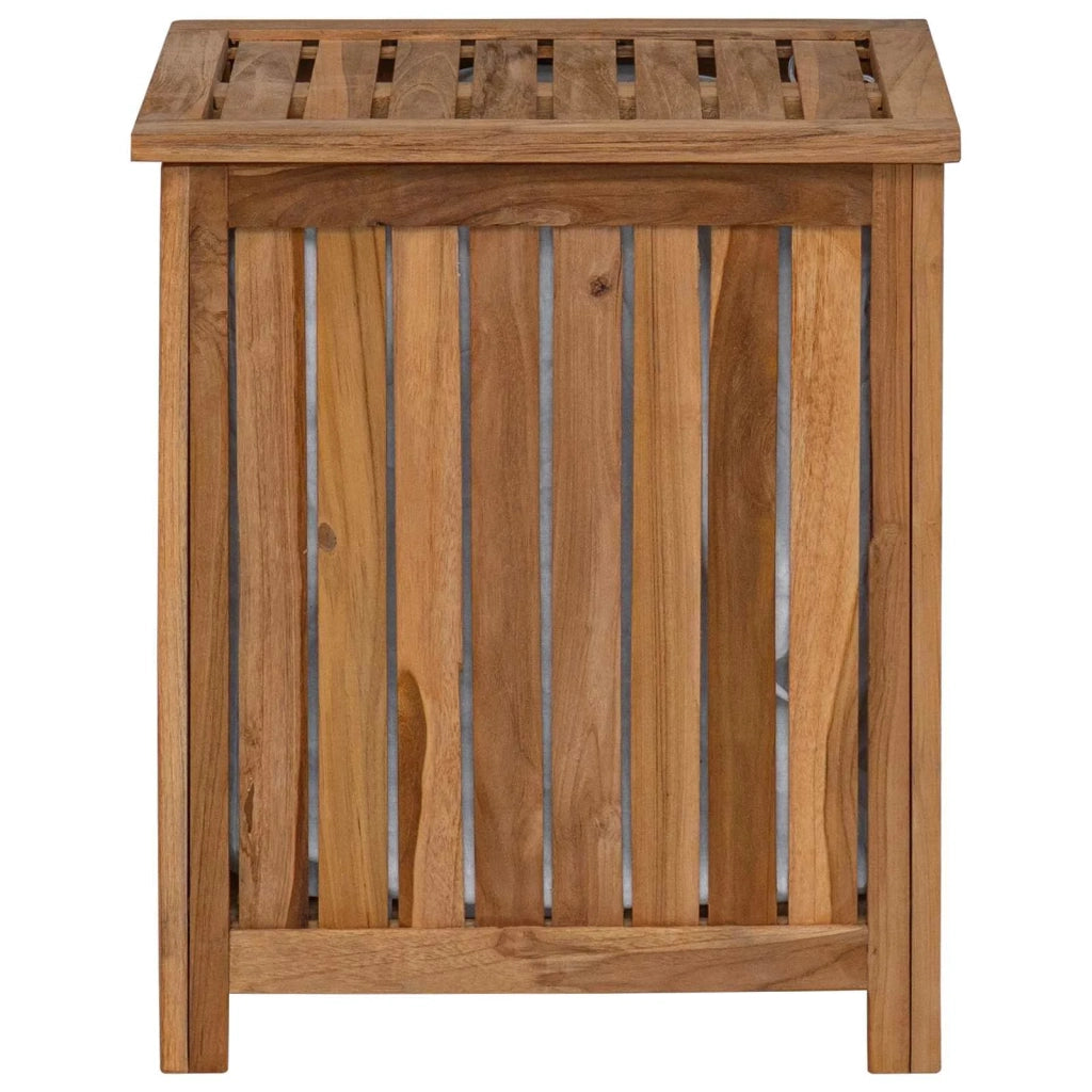 Cesto per Lavanderia Naturale Legno di teak solido 42024285