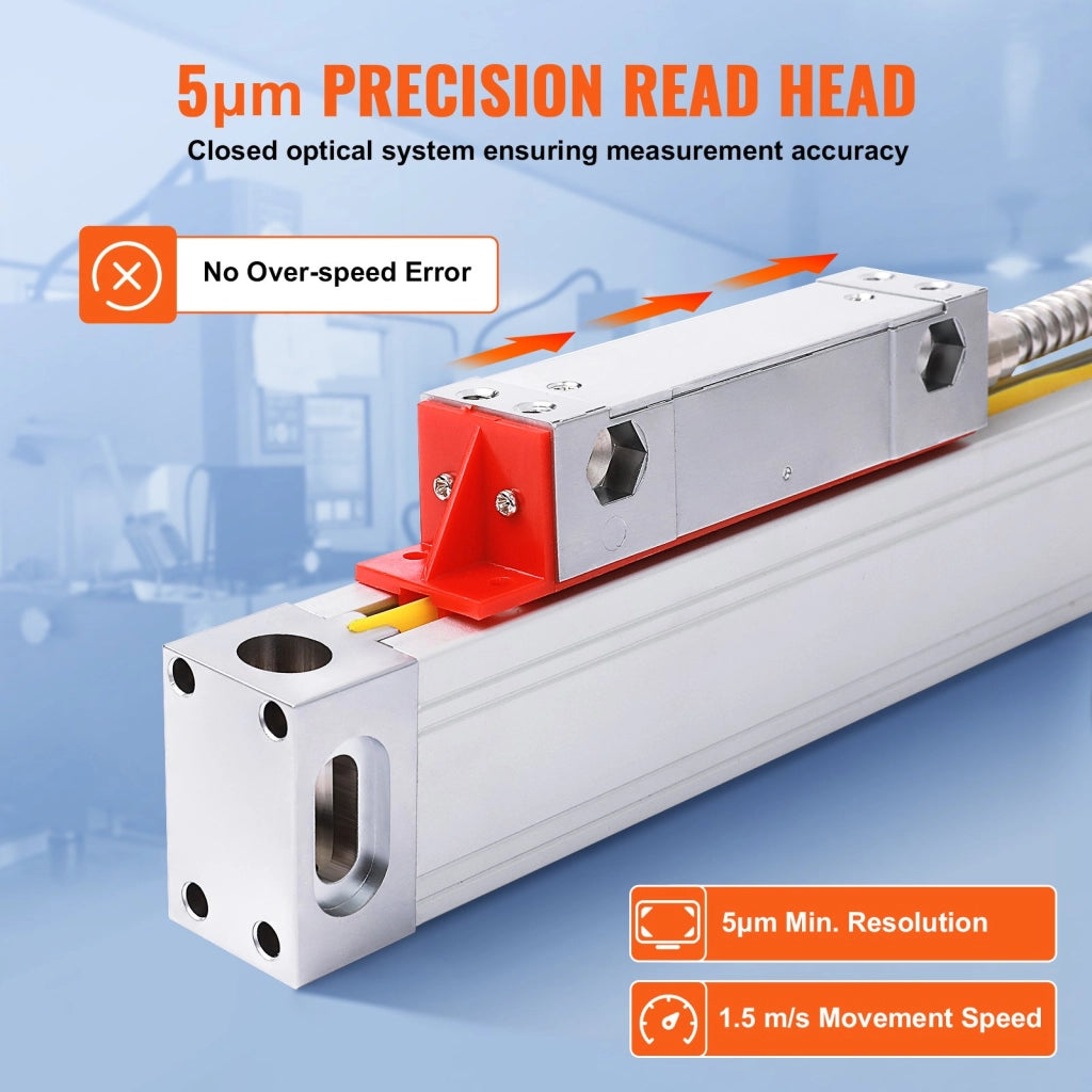 Visualizzatore Digitale DRO 3 Assi con Scale Lineari 400 450 950 mm per Fresa Tornio Officina SNS-3V-YE161838