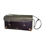 Idrhaus Borsa Idraulico Rinforzata 40x18 cm Similpelle Tracolla Angoli Rinforzati 2 Fibbie Metalliche colore Nero
