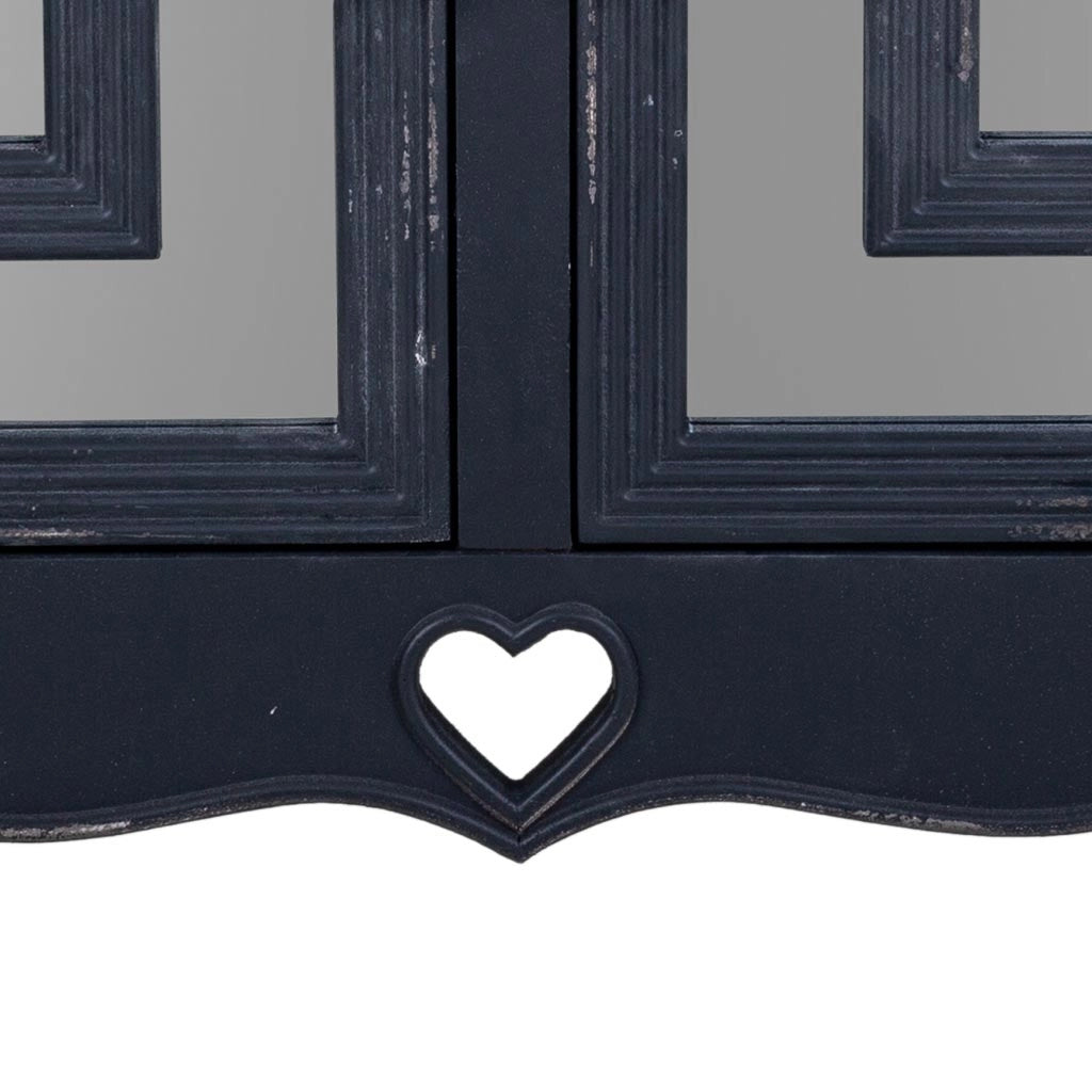 Mobile da ingresso in legno nero 83x36x72h