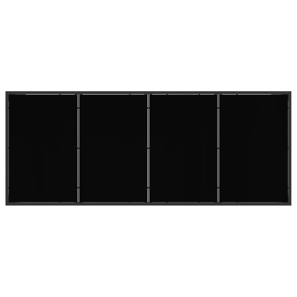 Set da Pranzo per Giardino 9 pz Nero e antracite 3448906