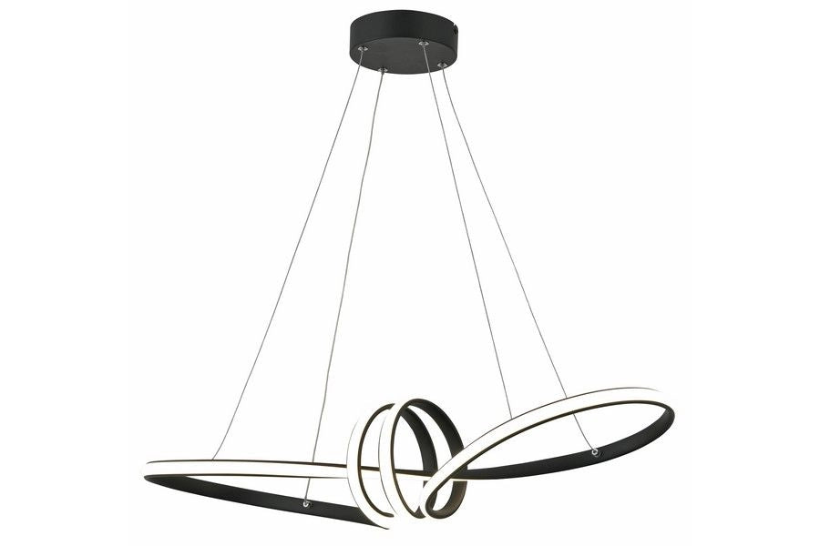Lampada a sospensione Canbera nera LED 40W 4000K Reality