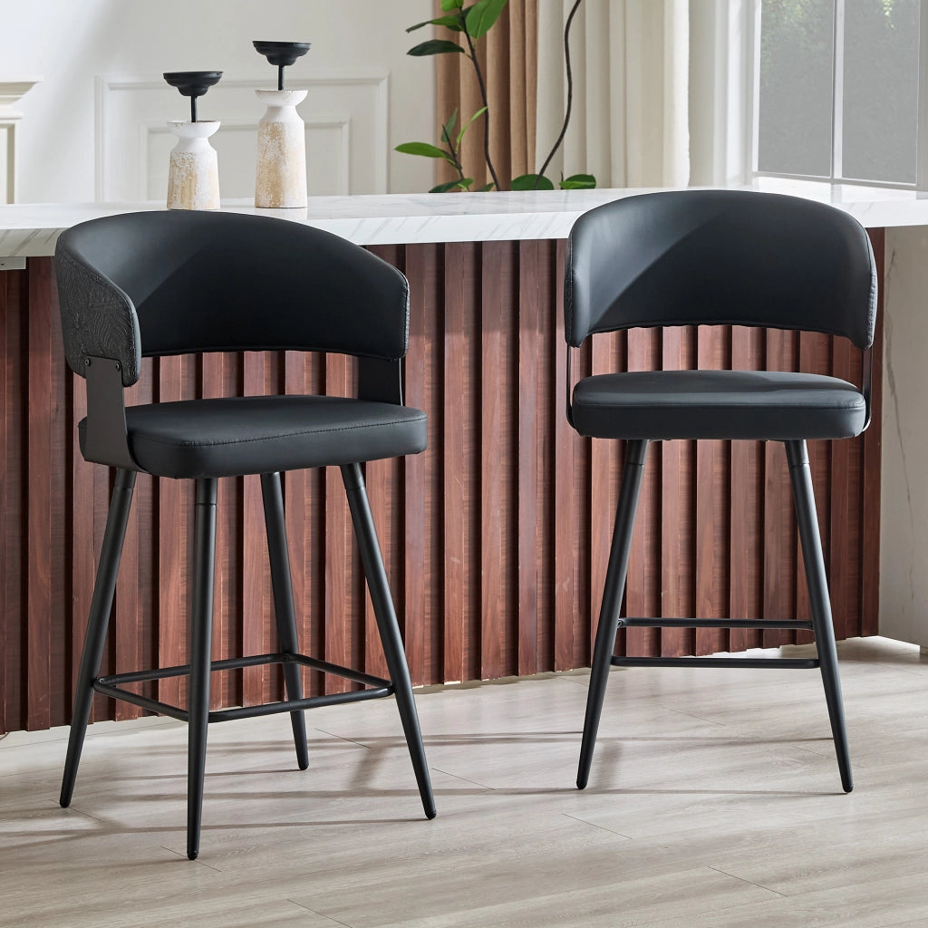 SEDIA Imbottita con braccioli 82x46x56 cm PU Nero