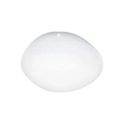 Lampada Soffitto Bombata Sileras-Z Led Dimmer Bianco Effetto Cristallo Eglo