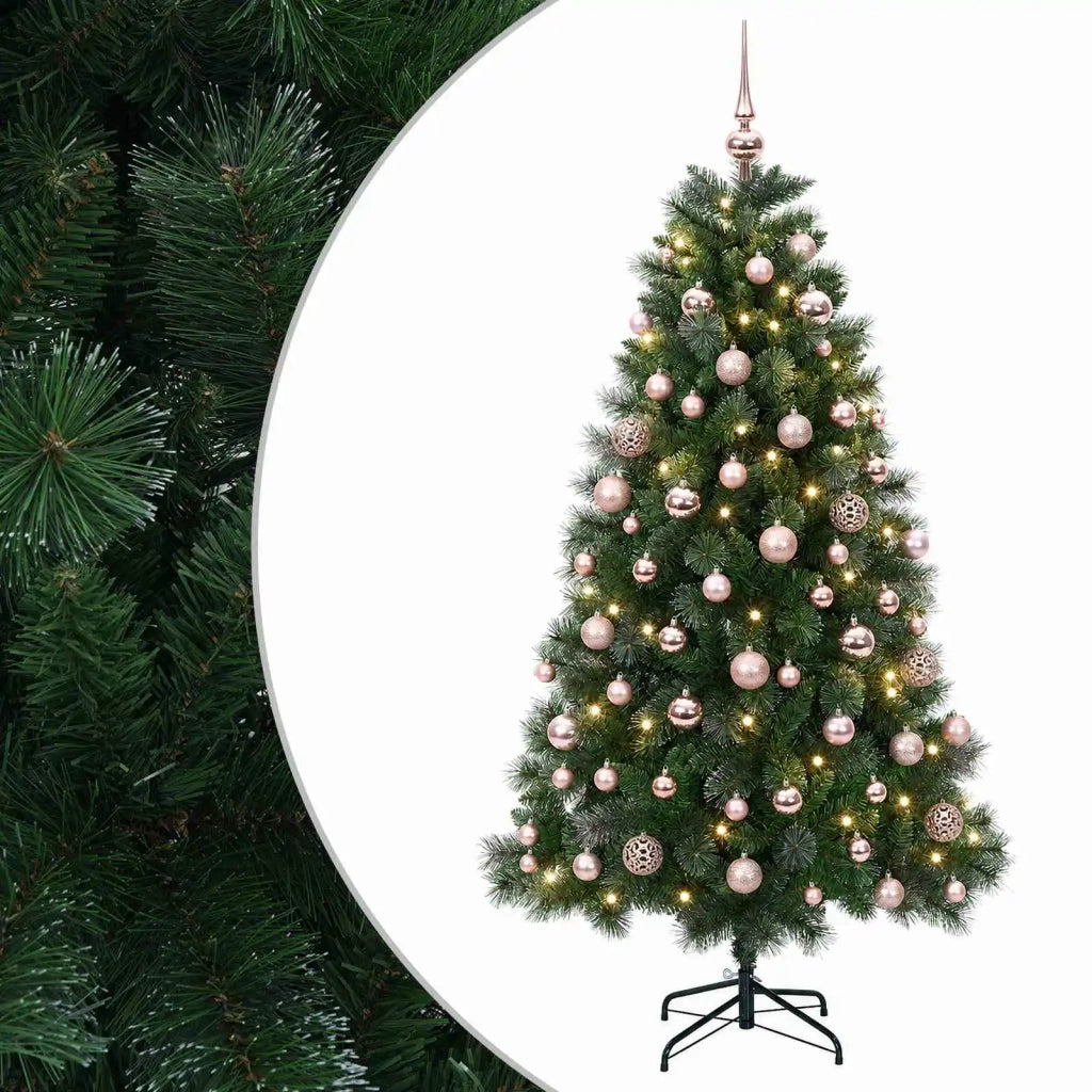 Albero di Natale artificiale con pallina 210 cm 300 LED 3461298