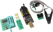 Programmatore per EEPROM Flash BIOS con test clip SOIC8 SOP8 - connessione USB.