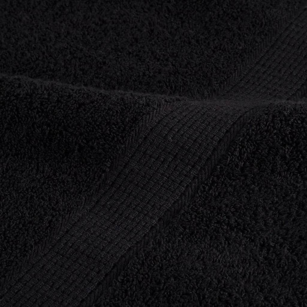 Asciugamano per Ospiti SOLUND 2 pcs Nero 15 x 21 cm 550 gsm 137416