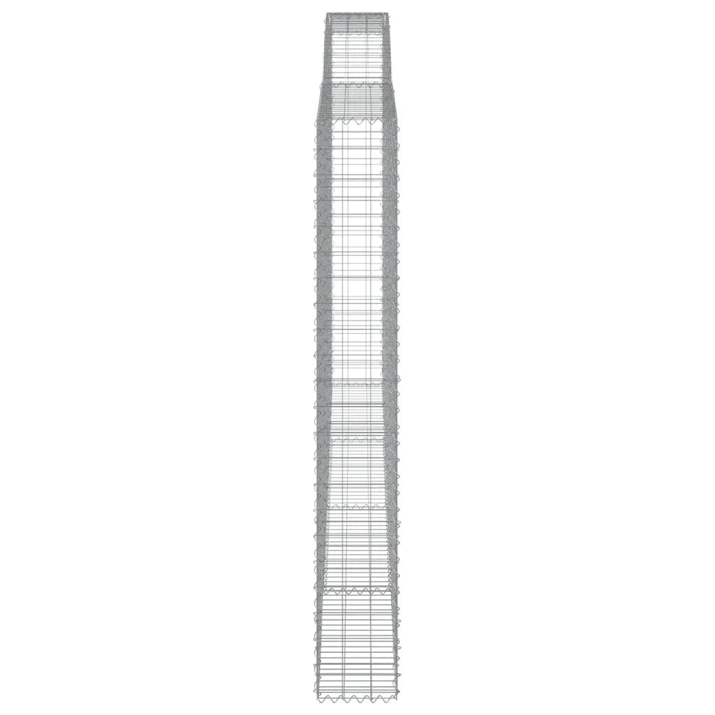 Cesti Gabbioni ad Arco 4 pz 400x30x220/240 cm Ferro Zincato 3146946