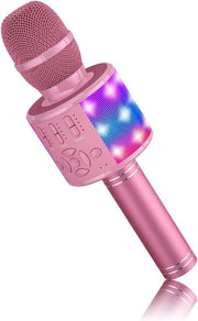 Microfono per Bambini - Microfono Karaoke per Bambini - Microfono Bluetooth per Bambini - Rosa