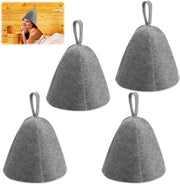 Set di copri capelli in microfibra assorbenti per sauna - 4 pezzi.