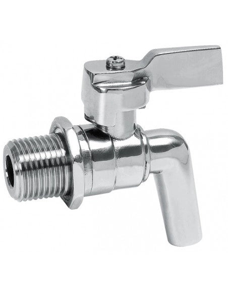 RUBINETTO INOX A SFERA PER CONTENITORE 1/2
