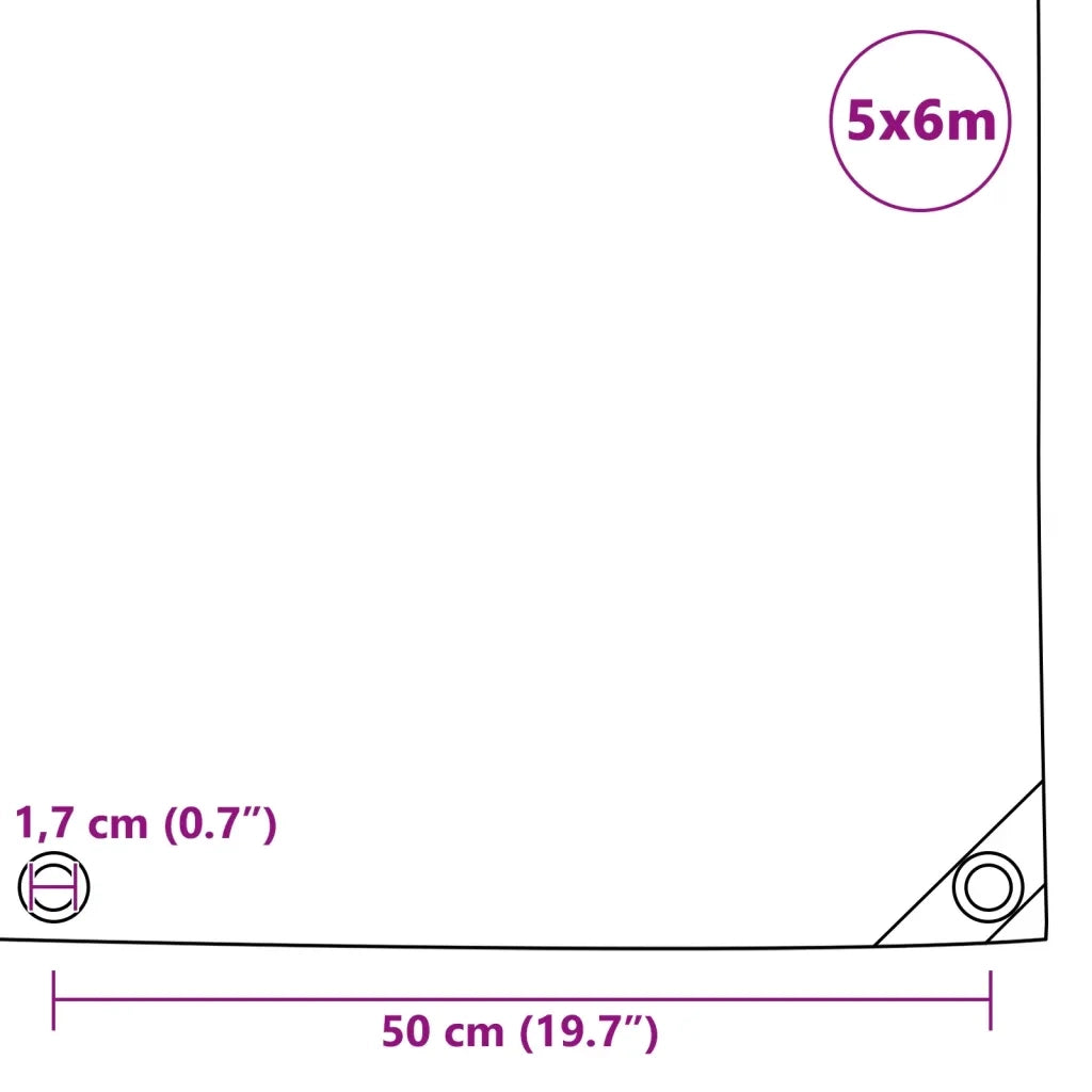 Telone 650 g/m2 5x6 m Verde