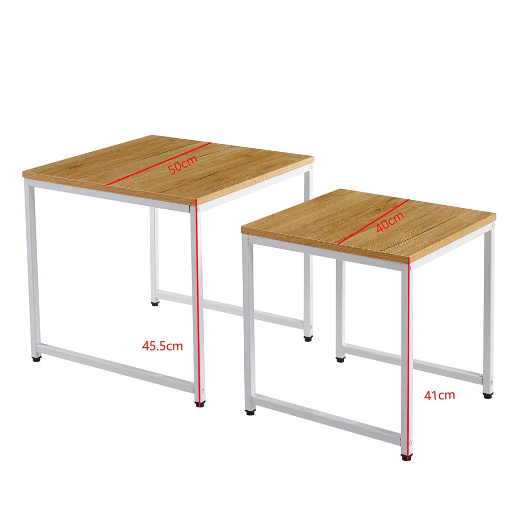 LÚZETE - SET TAVOLINO NESTING BIANCO SWINDON