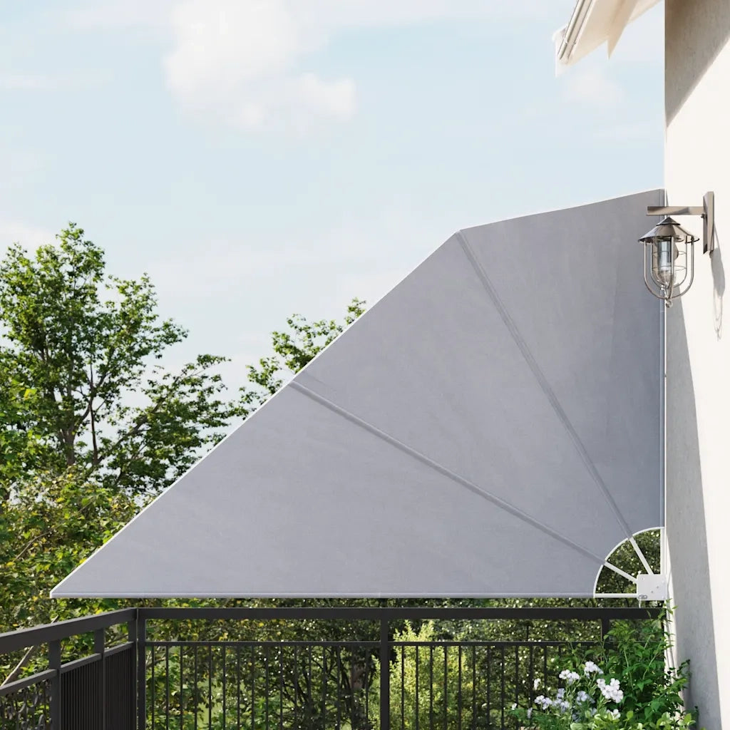 Tenda Laterale per Balcone Pieghevole Grigia 160x240 cm 41574