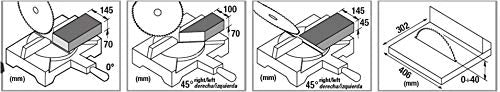 Troncatrice per Legno con Pianetto Superiore ''TR078'' 1800 W Ø 250 mm Femi