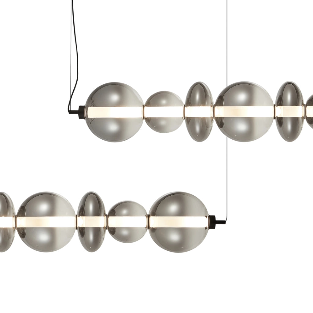 Lampada a sospensione LED Daphne Milagro nera 40W 3000K