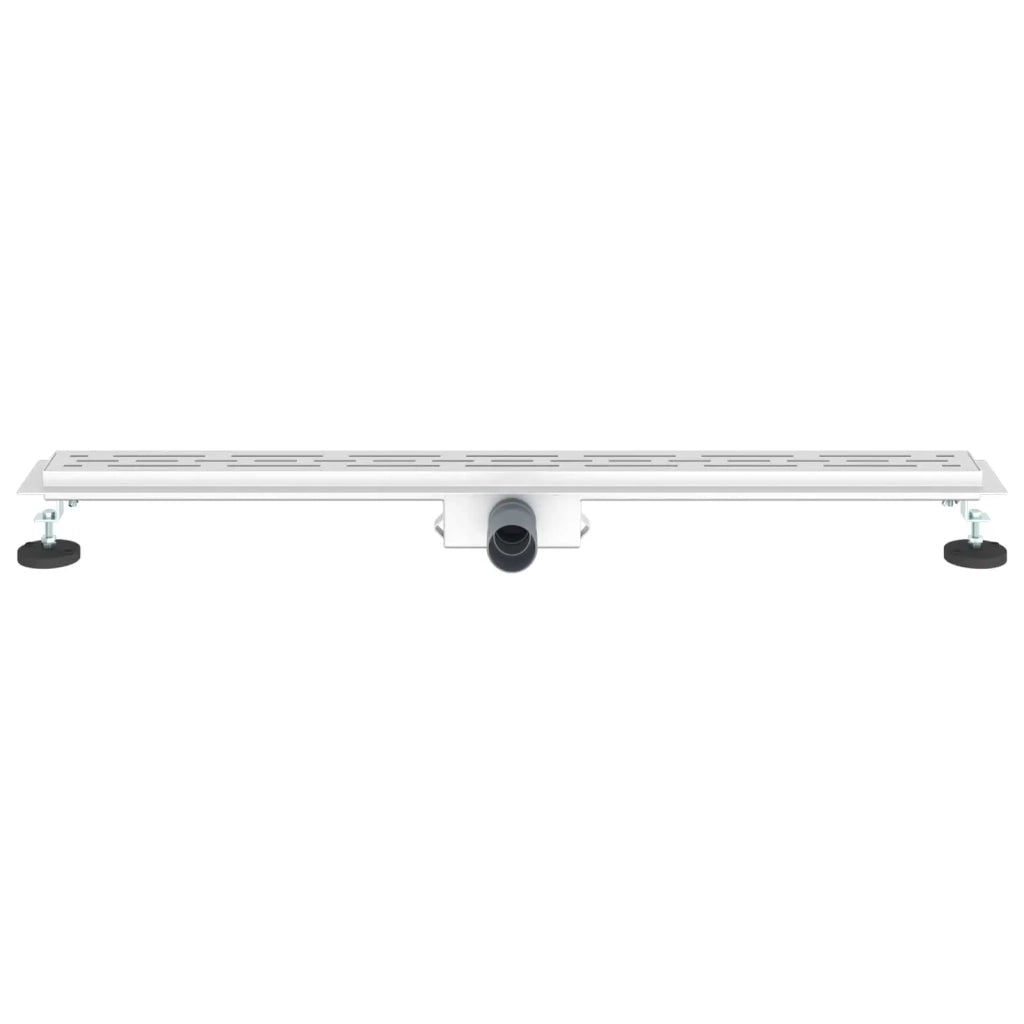 Drenaggio doccia con design a striscia Argento 100 cm CFW9934282
