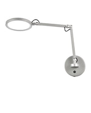 Regina - Lampada da muro orientabile rotonda Fabas Luce - Applique LED 9W dimmerabile CCT (3000K 4000K 5000K 6000K) - Alluminio