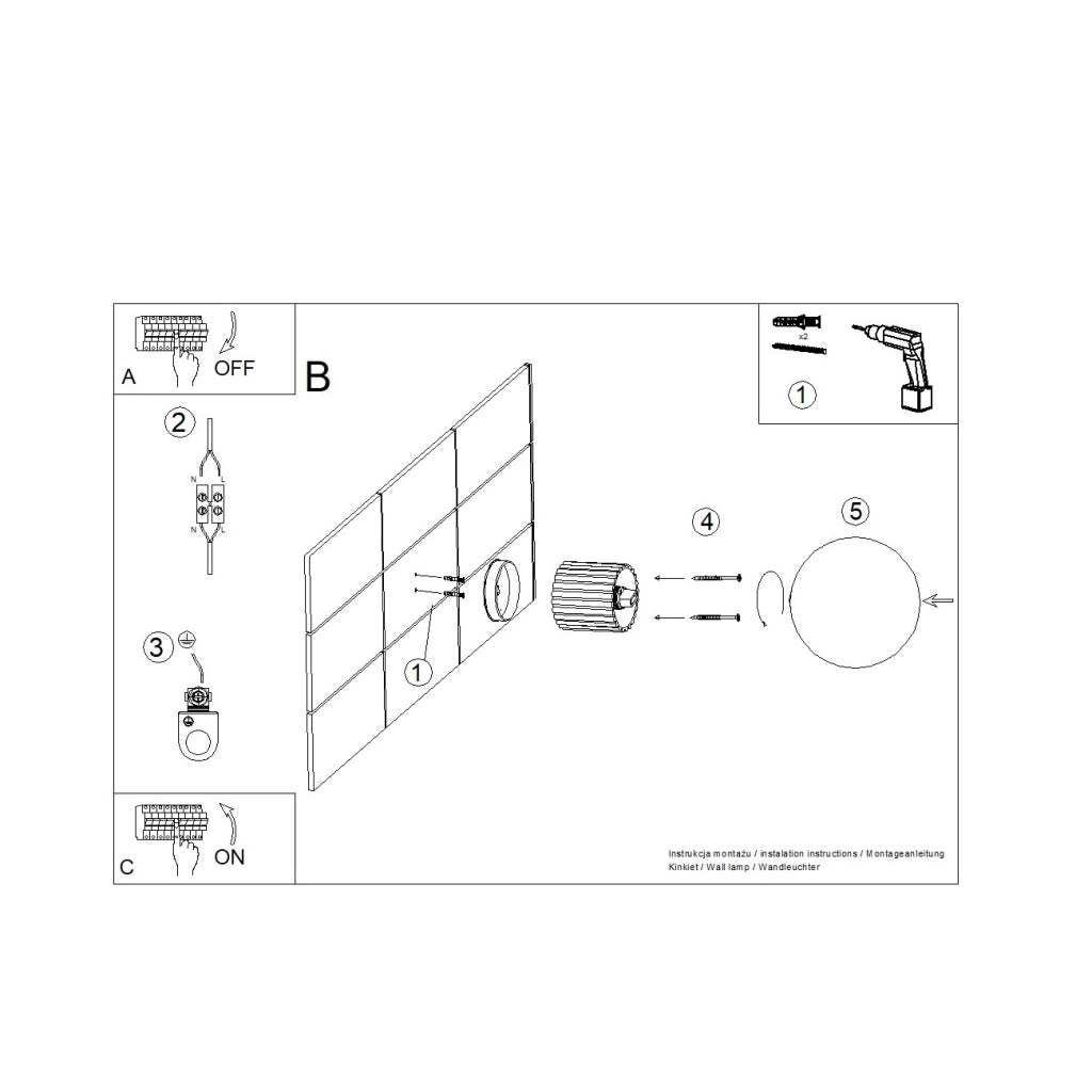 Lampada da parete HALO beige IP44