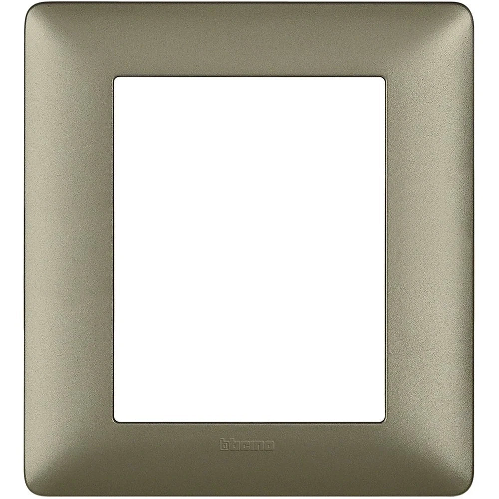 Placca Bticino Matix 3+3 moduli titanium AM4826MTA