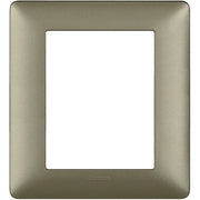 Placca Bticino Matix 3+3 moduli titanium AM4826MTA