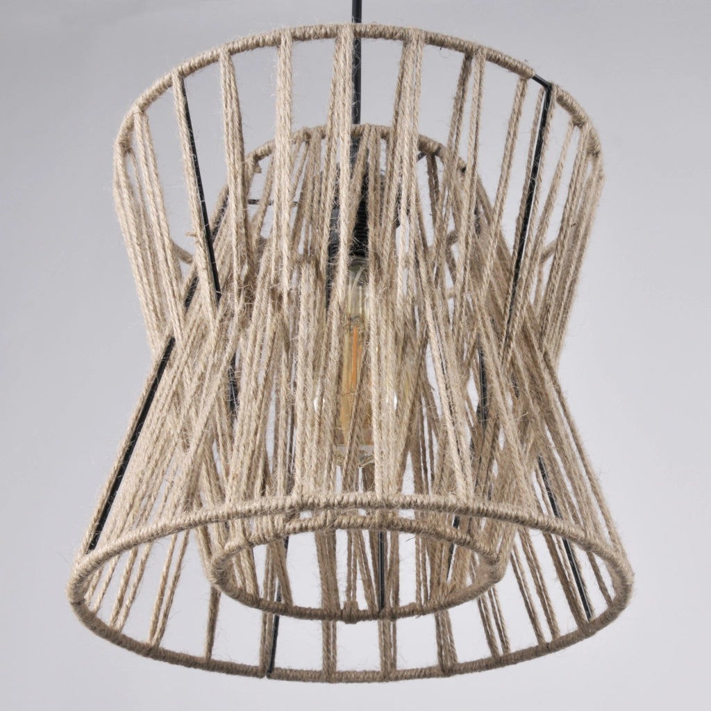 Lampada a sospensione boho VARBERG Polux E27 120cm