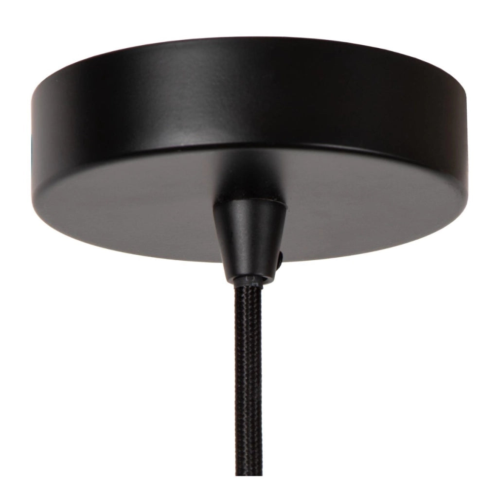 Lampada a sospensione bambù nera TAGALOG E27 Lucide