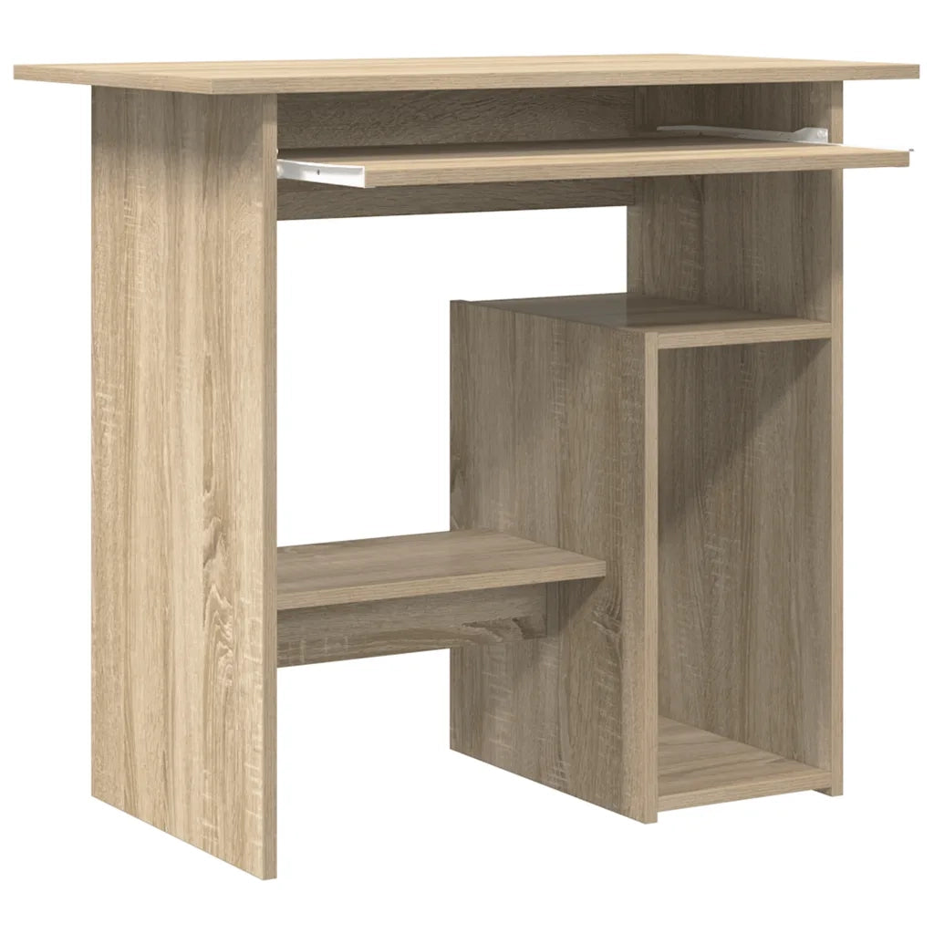 Scrivania Rovere Sonoma 80x45x74 cm in Legno Multistrato 801367