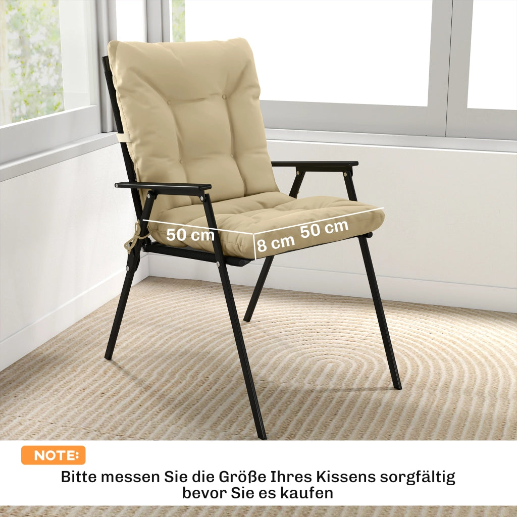 Cuscino da esterno con schienale e lacci ¨C zephmum ¨C Beige
