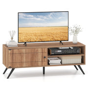 Mobile tv in legno stand videogiochi dvd 1 anta 2 scomparti passacavi, Tavolino porta televisore fino a 55 pollici