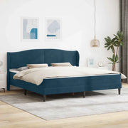 Struttura del letto con testiera Blu 200 x 200 cm Velluto 3415231