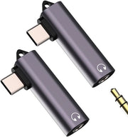 Adattatore USB C a 3,5 mm per cuffie (2 pezzi)