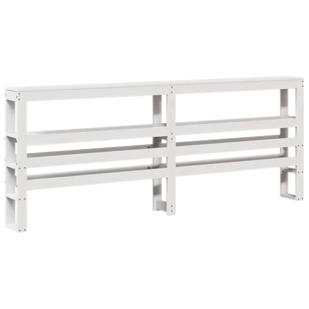 Letto senza Materasso-Struttura Letto Bianco 180x200 cm Legno Massello di Pino 591316