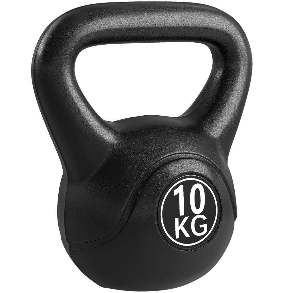 Kettlebell 10 kg ¨C Xylo ¨C Maniglia Ergonomica Nero 25x19x28 cm