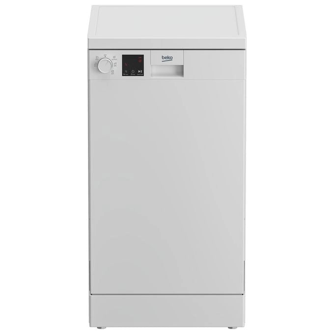 Beko DVS05024W Lavastoviglie Slim Libera Installazione 10 coperti Classe E 49 dB 5 programmi (85x45x60 cm) colore Bianco