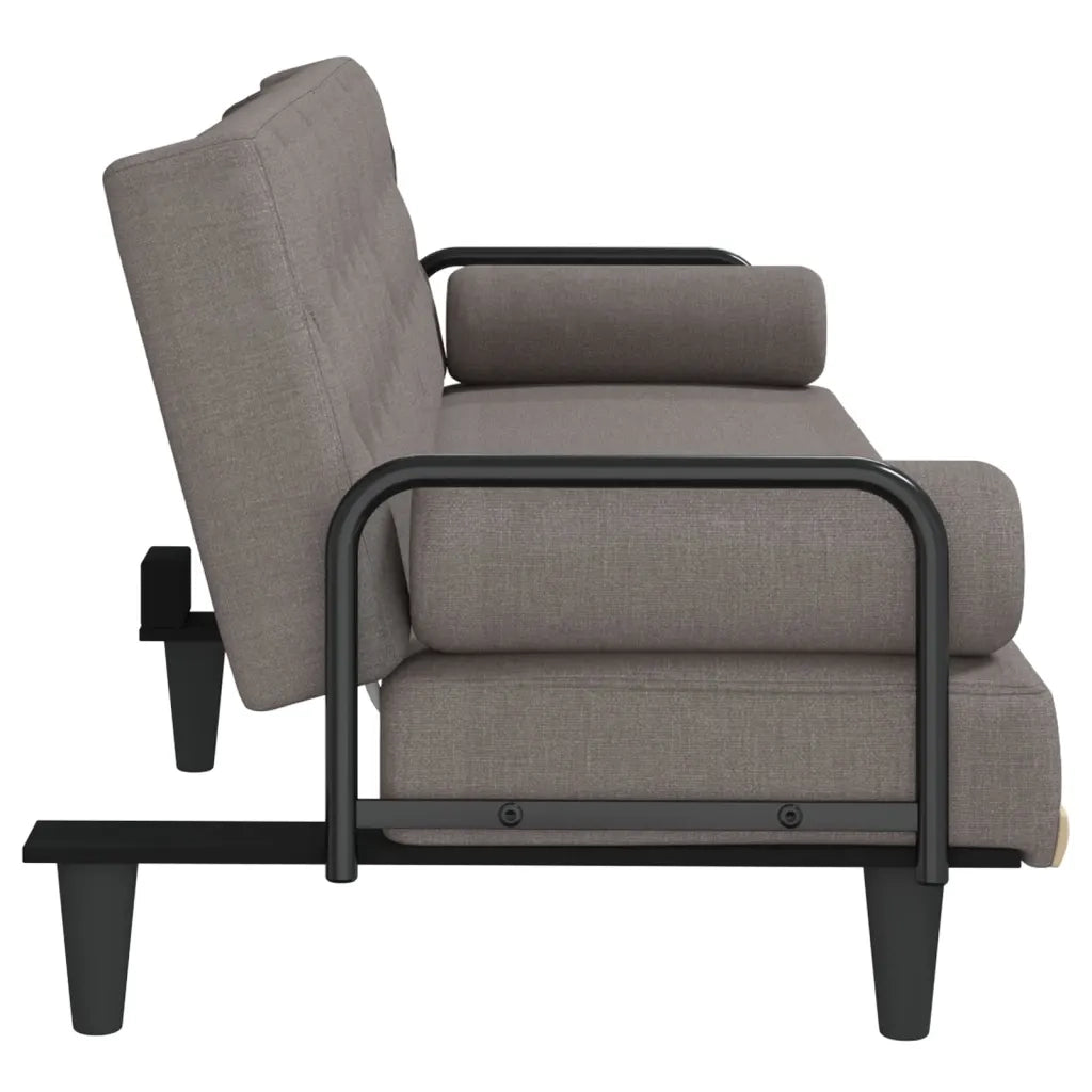 Divano letto | Sof¨¤ letto | Letto singolo con Braccioli Tortora in Tessuto