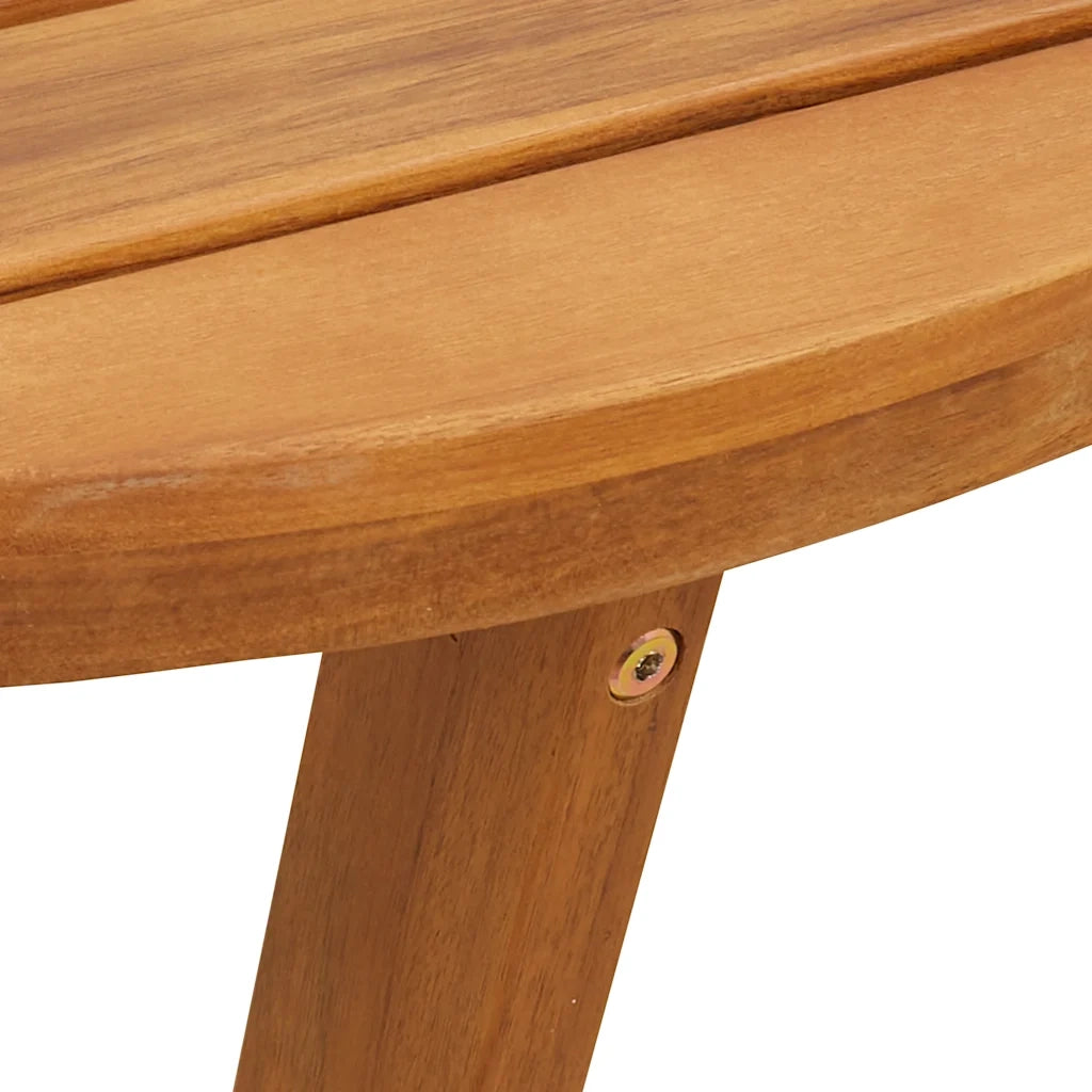 Tavolo da pranzo rotondo da giardino Ø110x75 cm in Legno Massello di Acacia 4108135