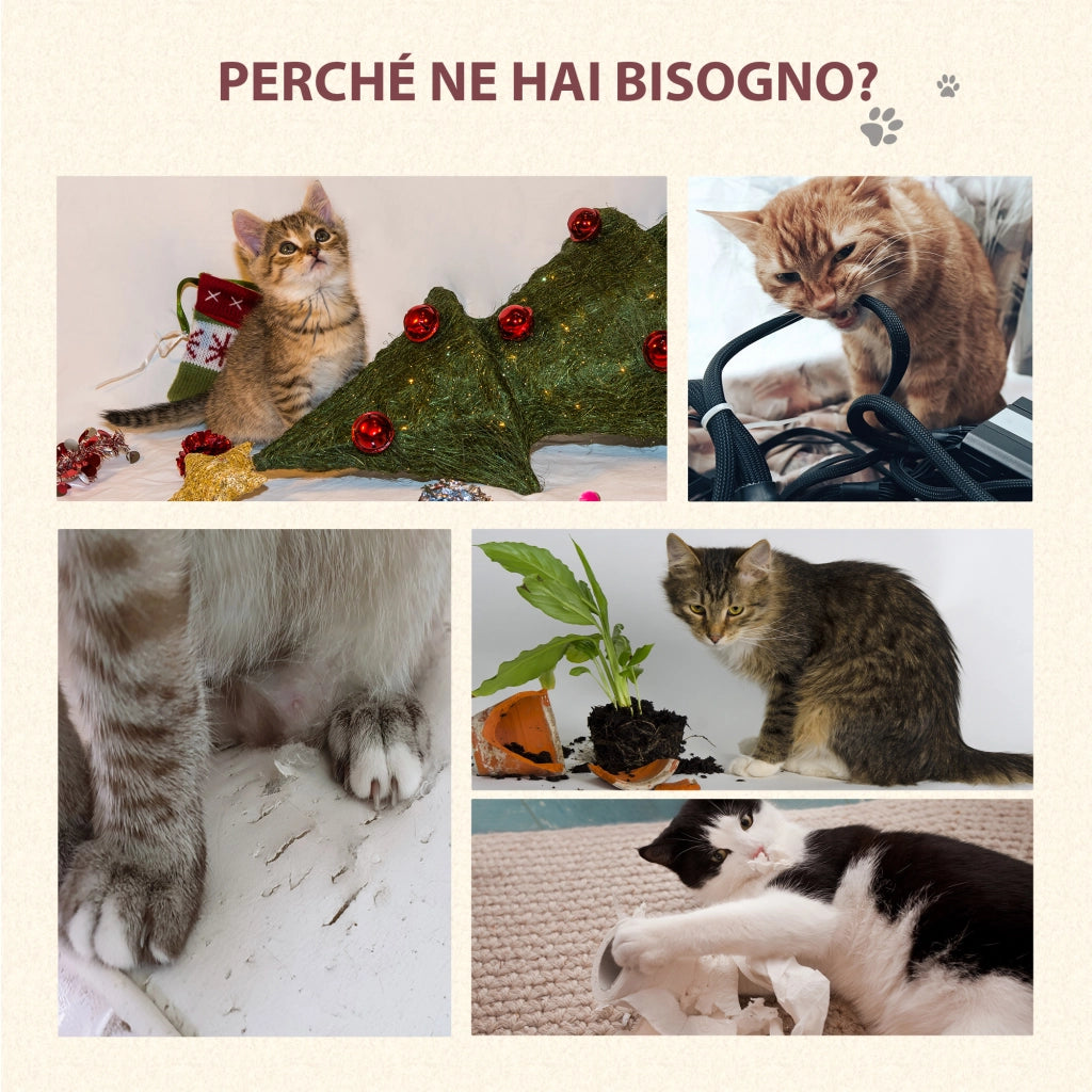 Tiragraffi per Gatti con Cuccia e Amaca ¨C Minimal ¨C Grigio