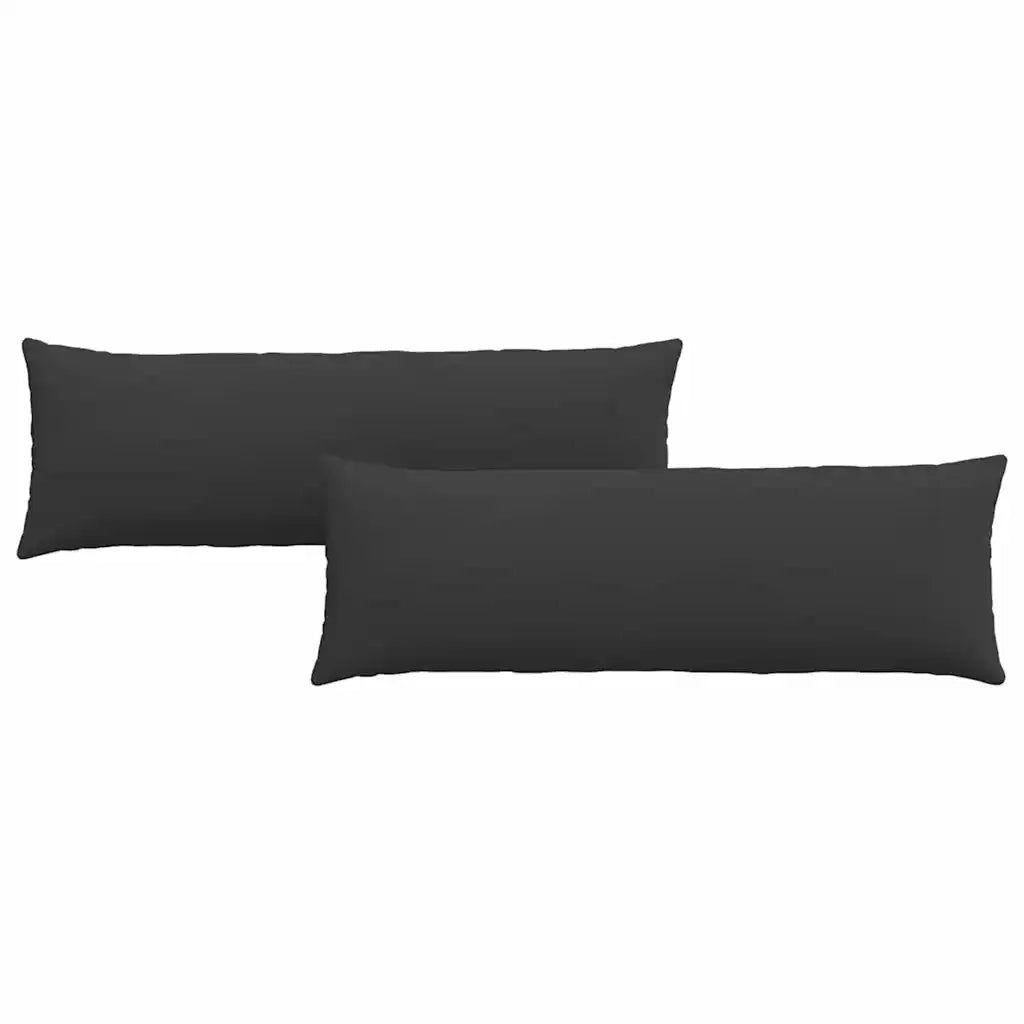 Cuscini da Divano 2 pcs Nero 120 x 40 cm Tessuto 42013814