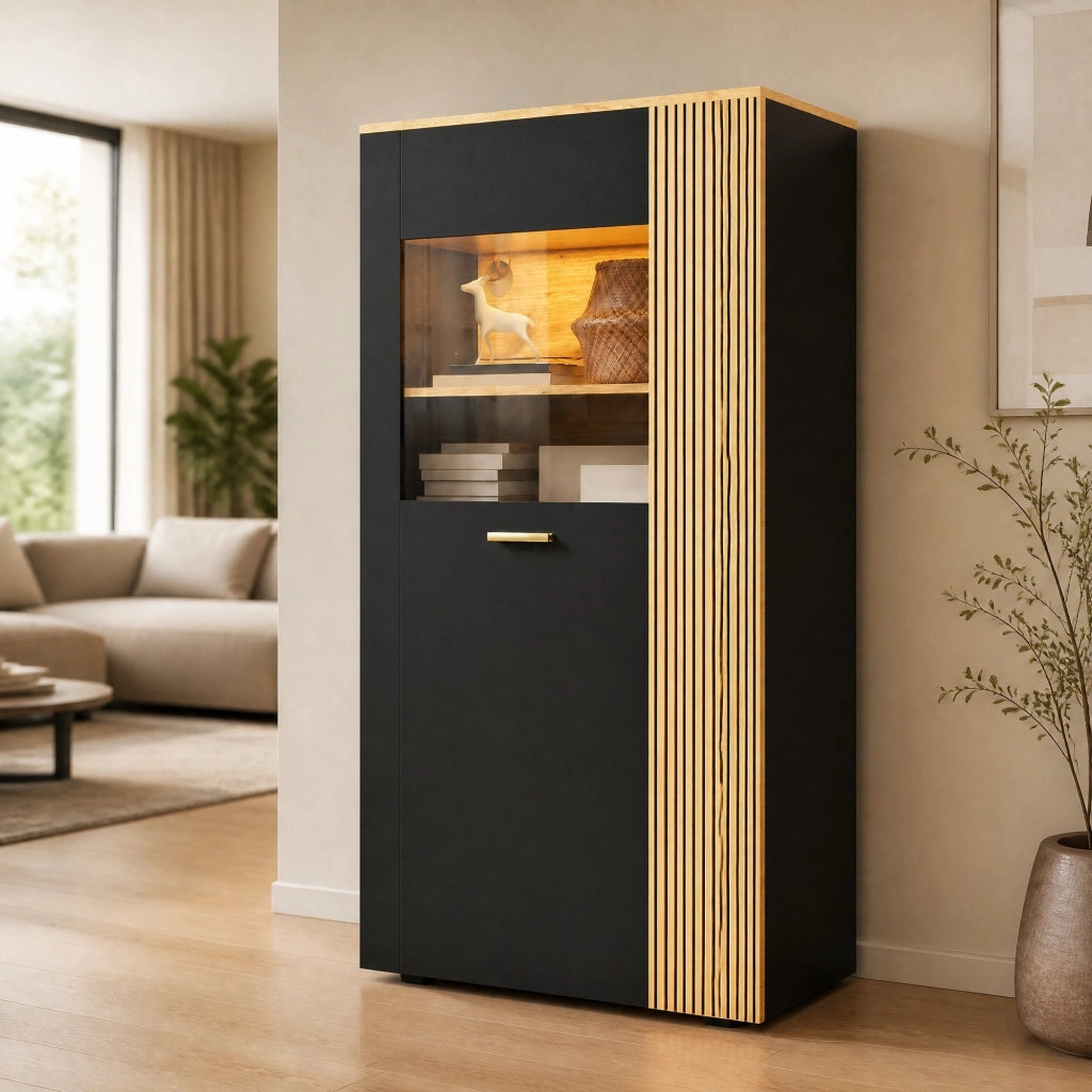 Credenza moderna con LED a 16 colori e gestione cavi