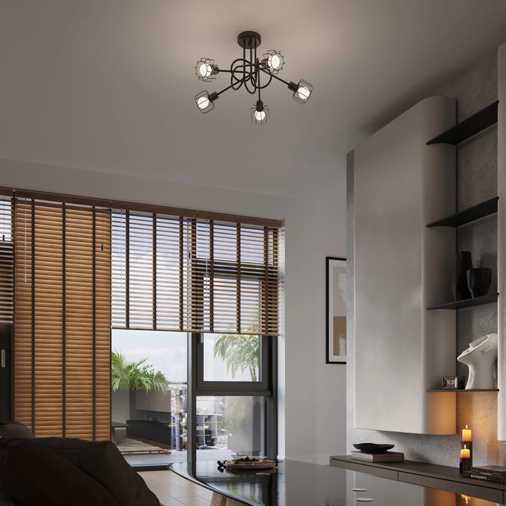 Lampadario BELUCI 5S nero