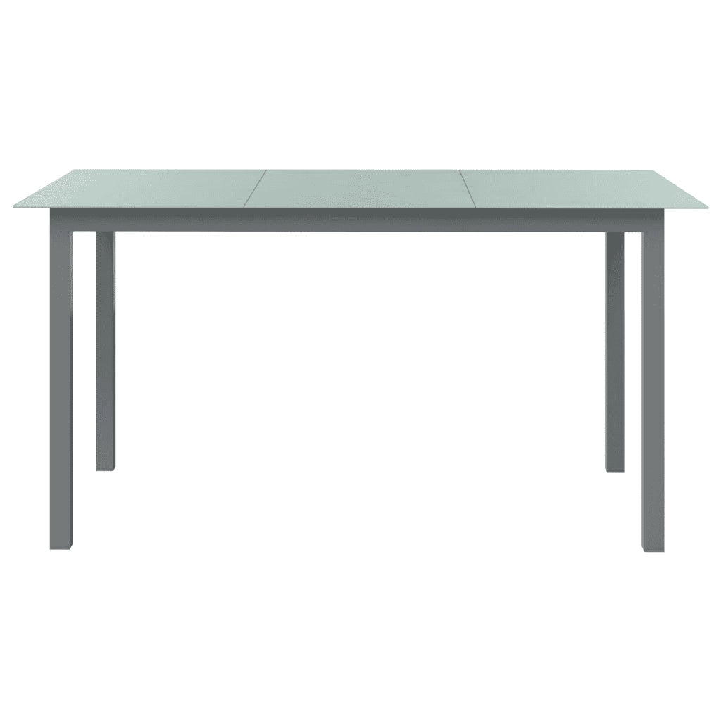 Set da Pranzo da Giardino 10 pz Nero e Argento 3070646