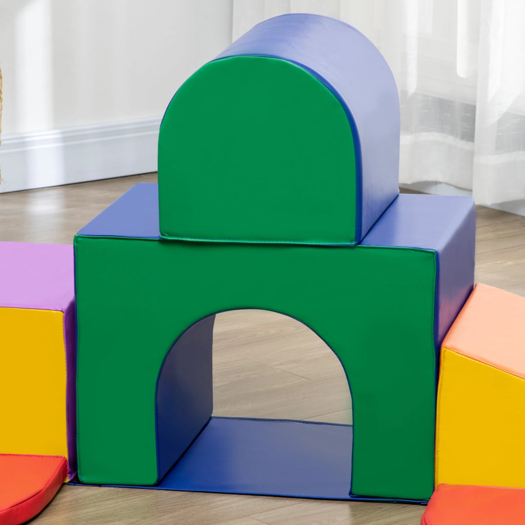 Set 7 Costruzioni Morbide per Bambini  1-3 Anni in PU e EPE Multicolore