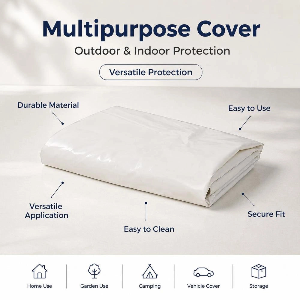 Tarpaulin 650 G/square Meter 4x8 M White